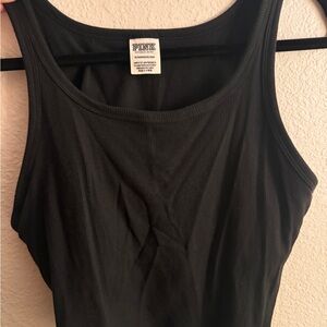 PINK Victoria's Secret Classic Black Tank Top